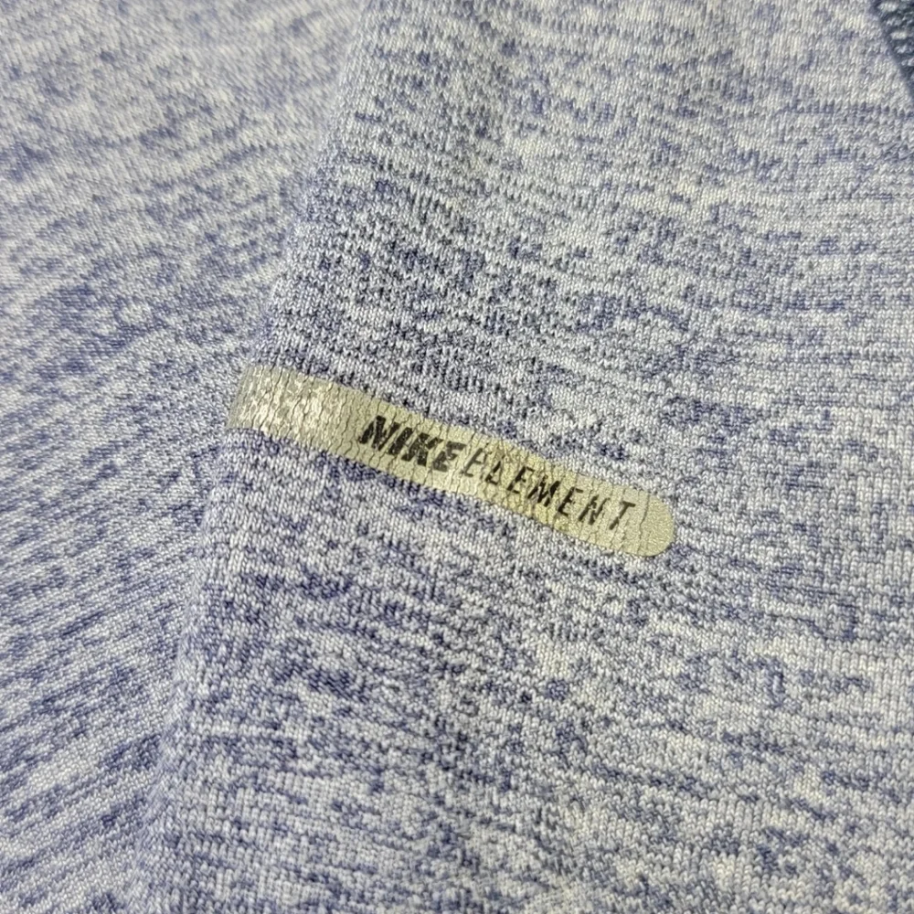 Nike Penn State Heathered Blue Long Sleeve Quarter Zip Pullover